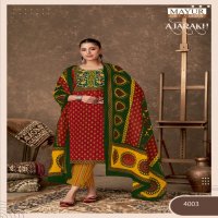 MAYUR CREATION AJARAKH VOL 4 COTTON THREAD WORK READYMADE 3PCS SET