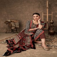 MAYUR CREATION AJARAKH VOL 4 COTTON THREAD WORK READYMADE 3PCS SET