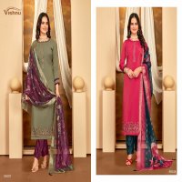 vishnu musafir roman shimmer unique colours dress material