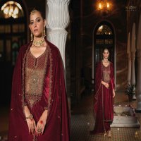 silsila by kilory trends corduroy velvet designer winter salwar kameez