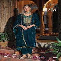 silsila by kilory trends corduroy velvet designer winter salwar kameez