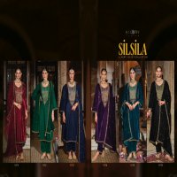 silsila by kilory trends corduroy velvet designer winter salwar kameez