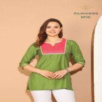 Rajnandini Kiara Wholesale Roman Silk Solid Colour Tunics With Pant