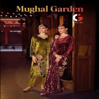 Gull Jee Mughal Garden Wholesale Viscose Velvet With Patch Work Embroidery Winter Suits