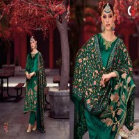 Gull Jee Mughal Garden Wholesale Viscose Velvet With Patch Work Embroidery Winter Suits