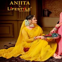 Lifestyle Anjita Wholesale Indian Sarees Catalog