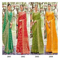 Lifestyle Wedding Gift Vol-6 Wholesale Nylon Sattin Festive Sarees