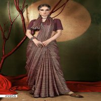 VALLABHI PRINTS PRESENTS DAISY VOL 7 PARTY WEAR BRASSO SWAROSAKI WORK SAREE