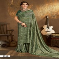 VALLABHI PRINTS PRESENTS DAISY VOL 5 PARTY WEAR BRASSO SWAROSAKI WORK SAREE