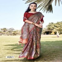 Vallabhi Blessings Vol-1 Wholesale Brasso Floral Printed Indian Sarees