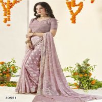 Vallabhi Agnira Vol-3 Wholesale Floral Print With Swaroski Work Sarees