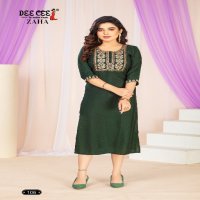 Dee Cee Zaha Wholesale Roman Silk Dobby Butti Long Kurtis