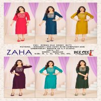 Dee Cee Zaha Wholesale Roman Silk Dobby Butti Long Kurtis