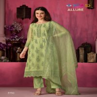 Vipul Allure Wholesale Soft Organza Chiffon With Heavy Embroidery Party Wear Suits