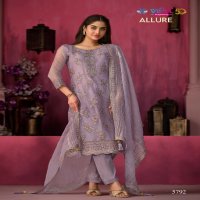 Vipul Allure Wholesale Soft Organza Chiffon With Heavy Embroidery Party Wear Suits