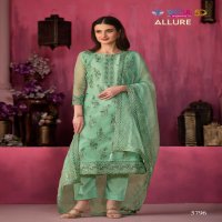 Vipul Allure Wholesale Soft Organza Chiffon With Heavy Embroidery Party Wear Suits