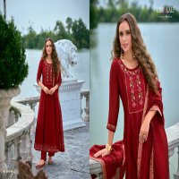 lily And lali bibbojaan vol 2 embroidery vichitra silk readymade suits