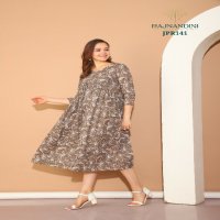 Rajnandini Sparkle Wholesale Cambric Cotton Gown Style Kurtis