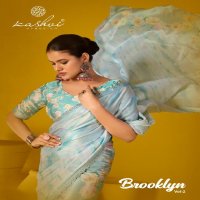 Kashvi Brooklyn Vol-2 Wholesale Satin Georgette With Swaroski Work Sarees