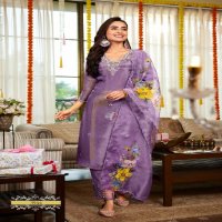 Anju Saheli Wholesale Pure Tissue Shimmer Kurtis With Pant And Dupatta
