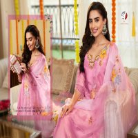 Anju Saheli Wholesale Pure Tissue Shimmer Kurtis With Pant And Dupatta