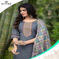 Mittoo Aaradhna Wholesale Viscose Weaving Kurtis With Pant And Dupatta