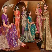 Saroj Magical Saroski Silk Vol-2 Wholesale Dual Two Tone With Heavy Work Sarees