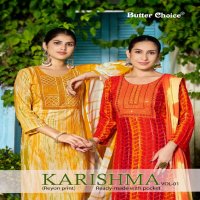 Butter Choice Karishma Vol-1 Wholesale Readymade Salwar Suits Catalog