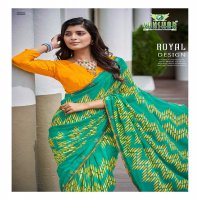 radhe by sanskar tex prints georgette new trendy saree wholesaler