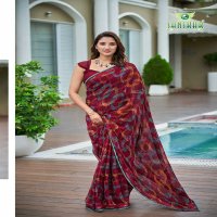 radhe by sanskar tex prints georgette new trendy saree wholesaler