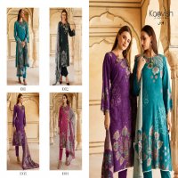 riwaz by kaavish viscose pashmina print ladies suits