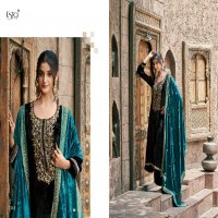 esta naqush pure silk velvet winter collection designer suits