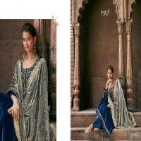 esta naqush pure silk velvet winter collection designer suits