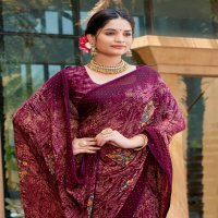 gujarish by saumya heavy weightless discharge print saree