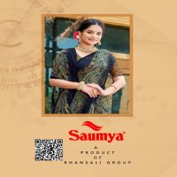 gujarish by saumya heavy weightless discharge print saree