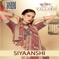 Vallabhi Siyaanshi Wholesale Linen Print Indian Sarees