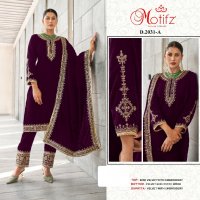 Motifz D.no 2031 Wholesale Velvet 9000 Pakistani Concept Salwar Suits