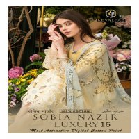 Keval Sobia Nazir Luxury Vol-16 Wholesale Karachi Print Cotton Dress Material