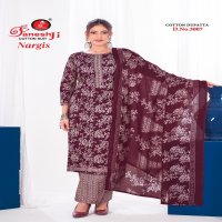 Ganeshji Nargis Vol-3 Wholesale Pure Cotton Printed Dress Material