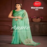 harmony vol 1 by apple saree amazing look organza saree