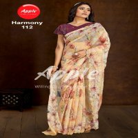 harmony vol 1 by apple saree amazing look organza saree