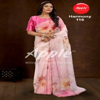 harmony vol 1 by apple saree amazing look organza saree