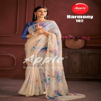 harmony vol 1 by apple saree amazing look organza saree