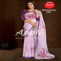 harmony vol 1 by apple saree amazing look organza saree