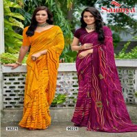 vatica by saumya georgette printed saree collection