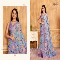 RUCHI VIVANTA SILK VOL 39 SILK CREPE PRINTED SARIS AT BEST RATE