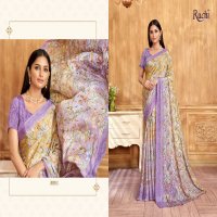 RUCHI VIVANTA SILK VOL 39 SILK CREPE PRINTED SARIS AT BEST RATE