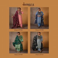 Ibiza Zeffa Wholesale Pure Morrocco Silk With Velvet Patch Winter Salwar Suits