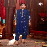 Anju Bandhan Vol-4 Wholesale Dola Silk With Jacquard Kurtis With Pant And Dupatta