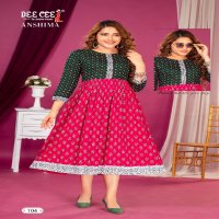 Dee Cee Anshima Wholesale Flared Long Kurtis Catalog